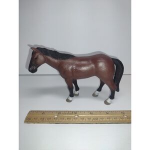 Britains ERTL Brown Horse Black Mane Farm Ranch Animal Figure Heavy Duty Toy 6x4